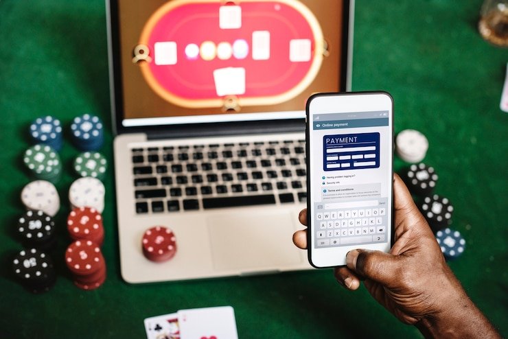 Layar deposit dan pilihan metode pembayaran di lambang bet